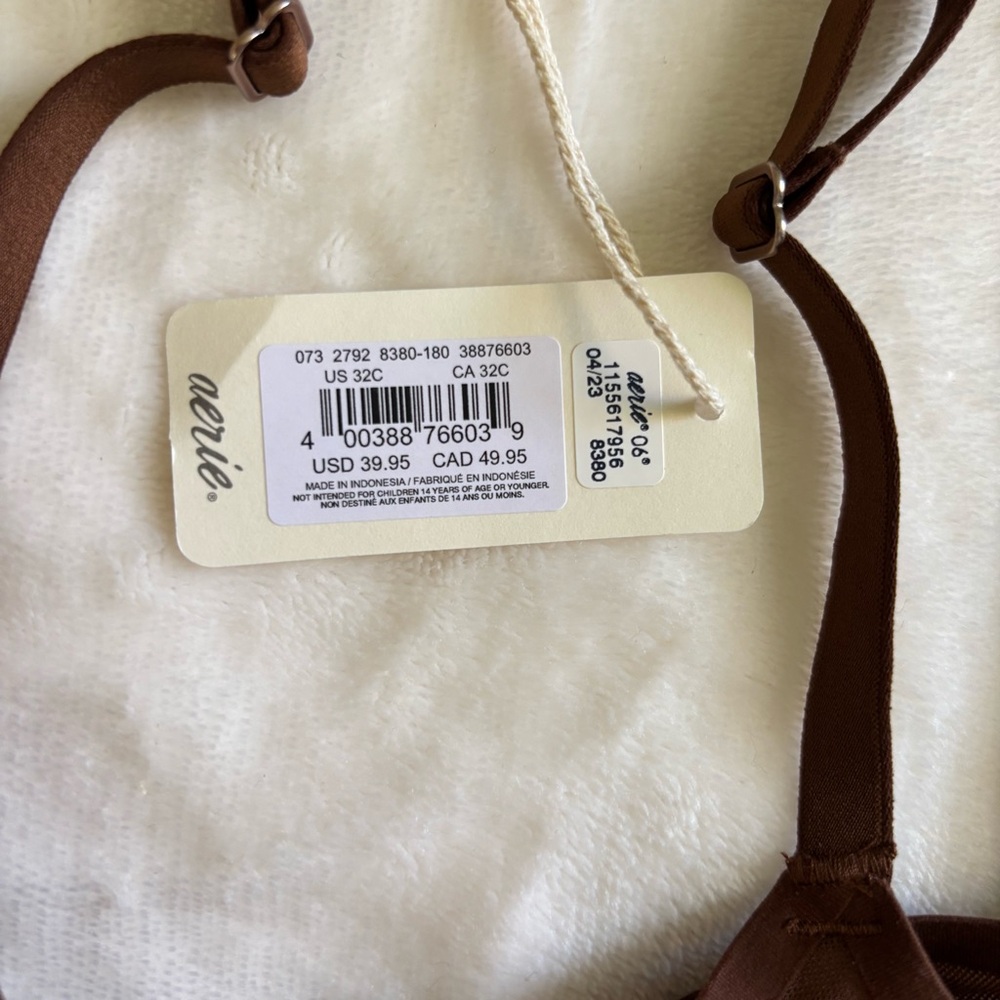 Unlined Brown Underwire Bra - - Picture 4 of 5